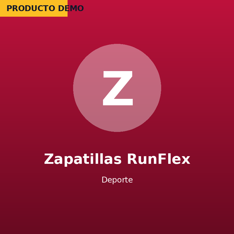 Zapatillas RunFlex — imagen de producto demo