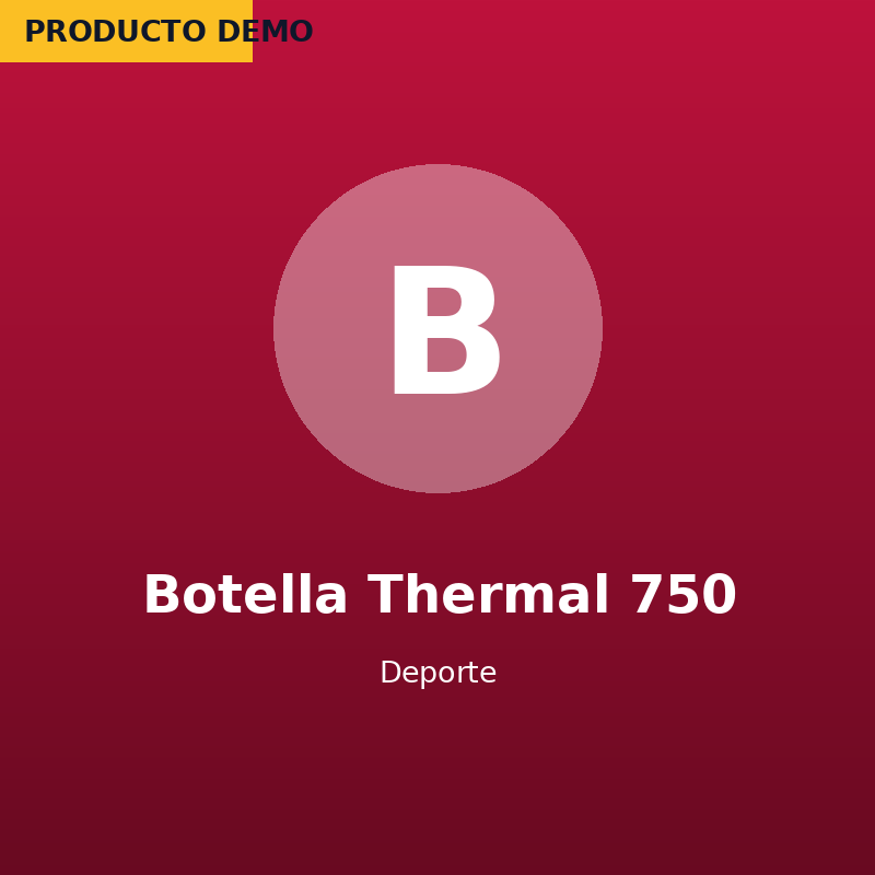 Botella Thermal 750 — imagen de producto demo