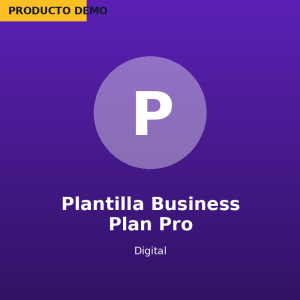 Plantilla Business Plan Pro — imagen de producto demo