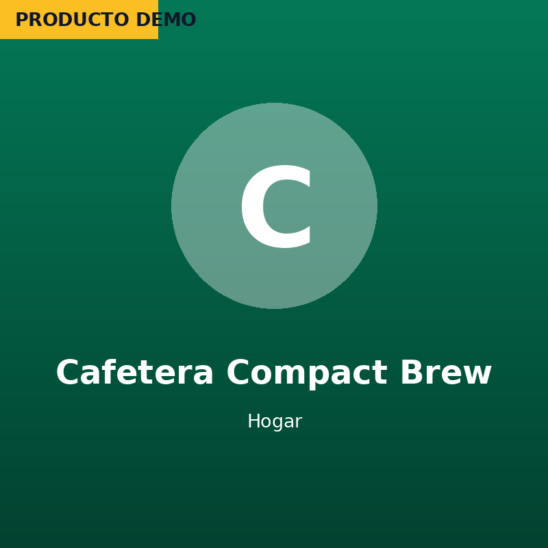 Cafetera Compact Brew — imagen de producto demo