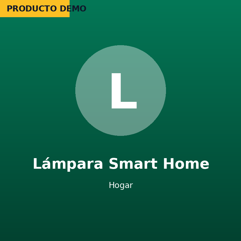 Lámpara Smart Home — imagen de producto demo