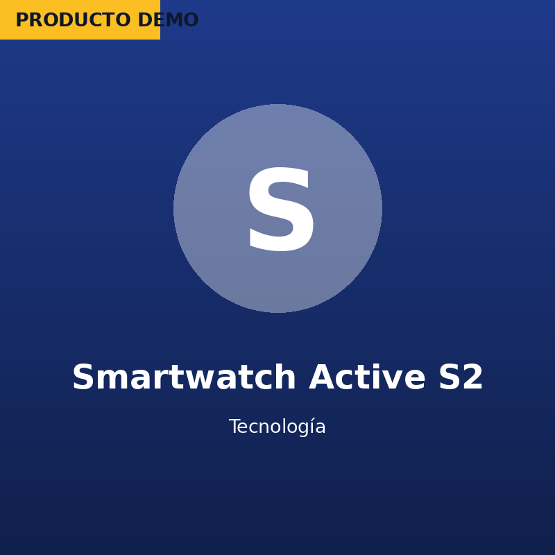 Smartwatch Active S2 — imagen de producto demo