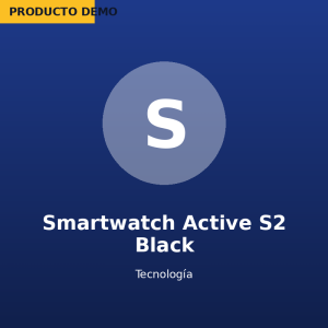 Smartwatch Active S2 Black — imagen de producto demo